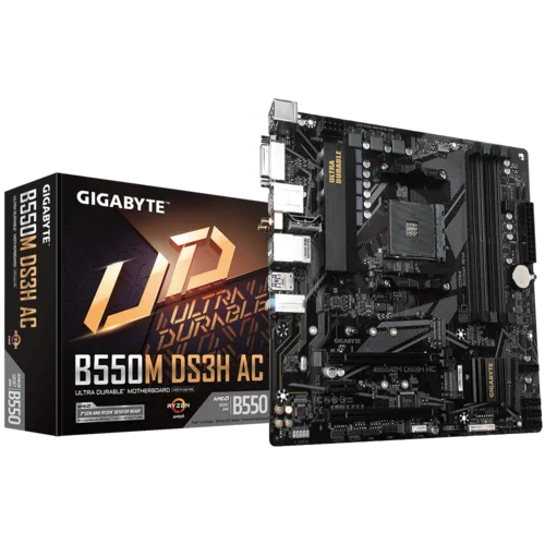 Mother Gigabyte B550M DS3H AC R2 DDR4 AM4 (Serie 3000/4000/5000) (9908)