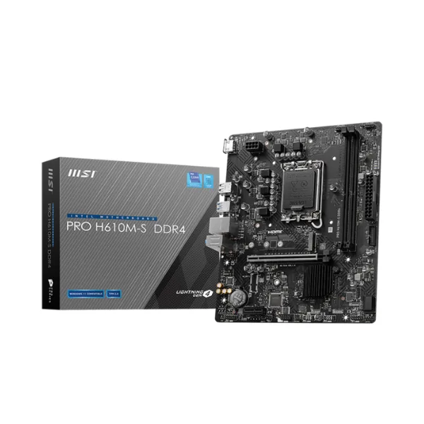 Mother MSI PRO H610M-S DDR4 1700 (12va/13va/14va Gen) (8257)