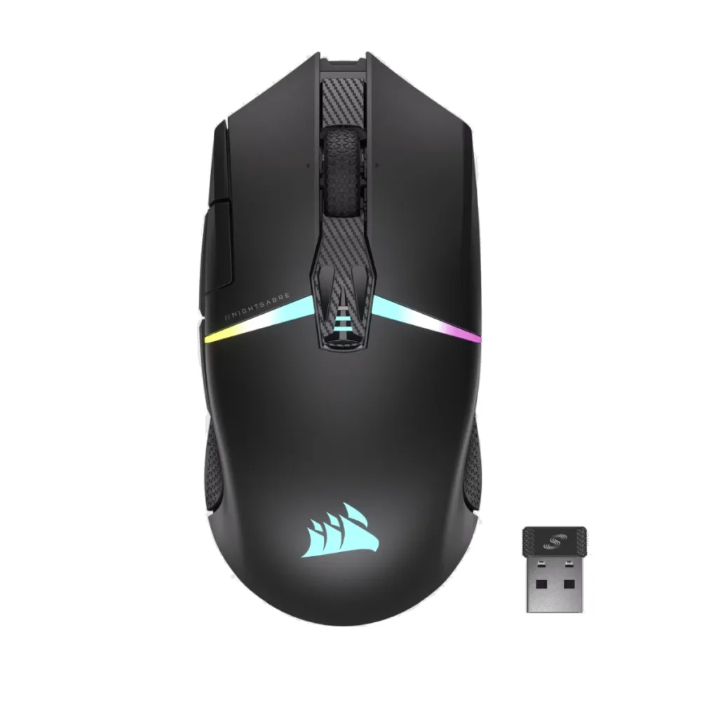 Mouse Corsair Nightsabre Wireless RGB 11 botones (9526)