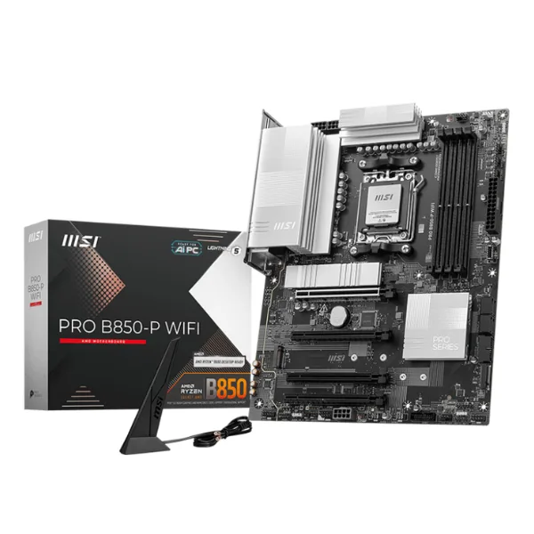 Mother MSI PRO B850-P WIFI DDR5 AM5 (Serie 7000/8000/9000) (6046)
