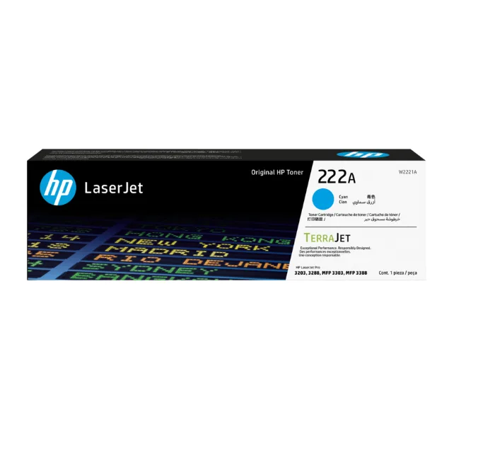 W2221A HP 222A Cyan LJ Toner Cartridge (6363)