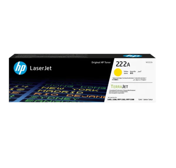 W2222A HP 222A Yel LJ Toner Cartridge (6387)