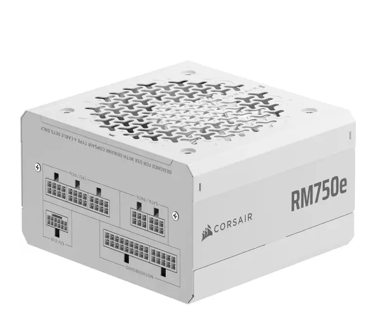 Fuente Corsair RM750e 2025 750W Cybernetics Platinum Full Modular PCIe 5.1 White (6811)