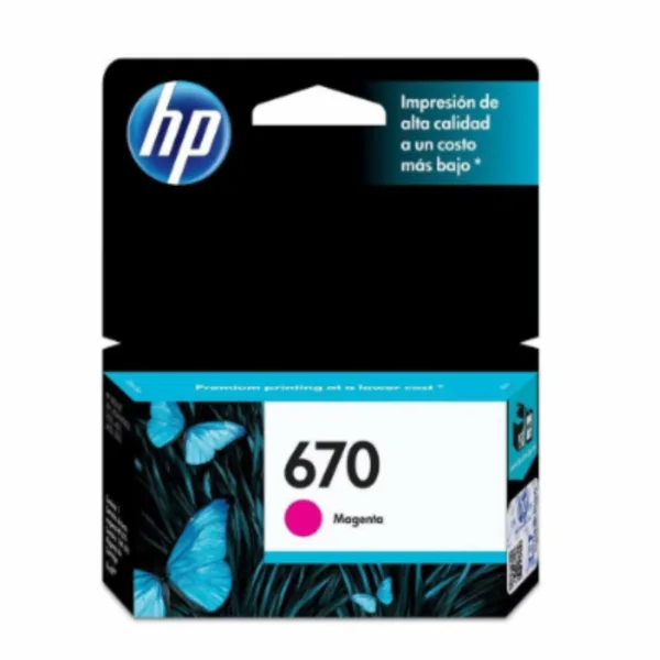 HP 670 MAGEN INK CARTRIDGE CZ115AL (0009)