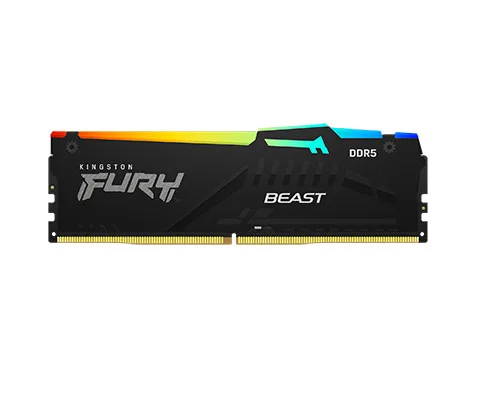Memoria DDR5 Kingston 16Gb 6000 MHz FURY BEAST EXPO RGB Black (5919)
