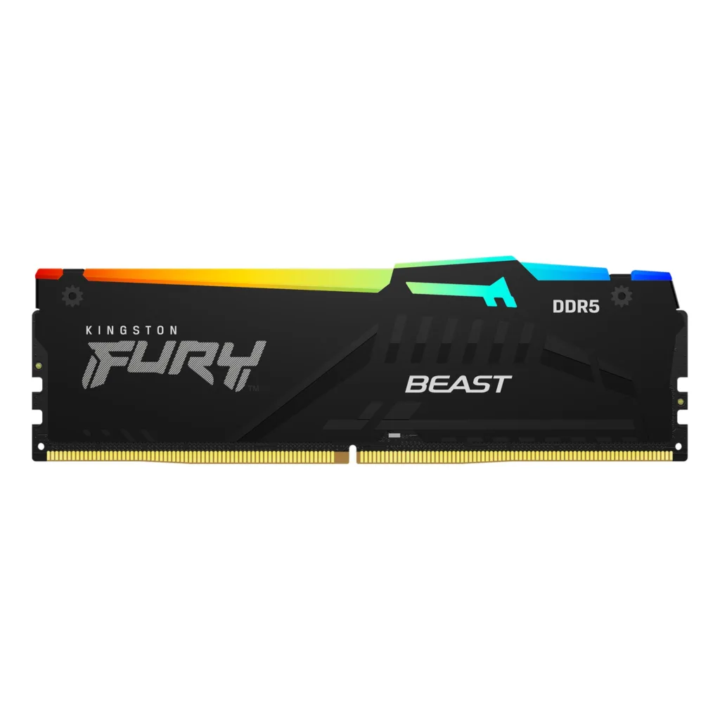Memoria DDR5 Kingston 32Gb 6400 MHz FURY BEAST RGB Black EXPO (3090)