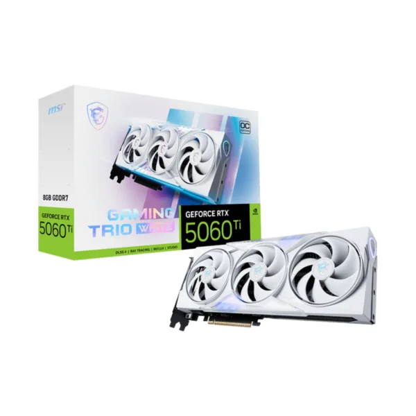 VGA MSI GeForce RTX 5060 Ti 8G GAMING TRIO OC WHITE (1400)