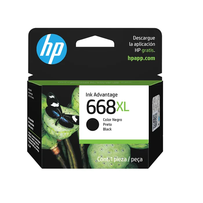 7FP39VL HP 668XL BLK Ink Cartridge (5954)