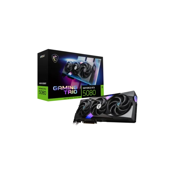 Placa MSI NVIDIA GeForce RTX 5080 16G GAMING TRIO OC