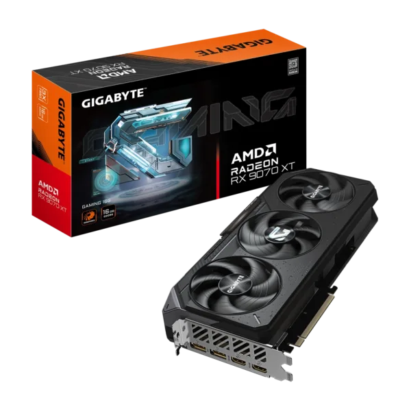 Placa de Video GIGABYTE AMD Radeon RX 9070 XT GAMING 16G