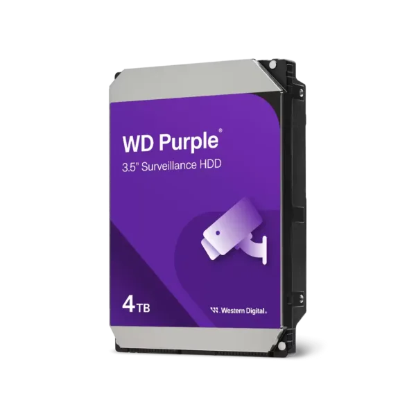 Disco Interno HDD WESTERN DIGITAL Purple 4TB 3.5" SATA 3.0 128MB