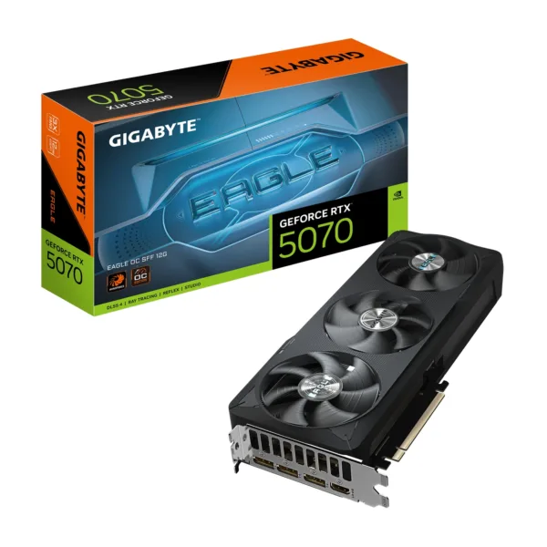 Placa de Video GIGABYTE NVIDIA GeForce RTX 5070 EAGLE OC SFF 12G