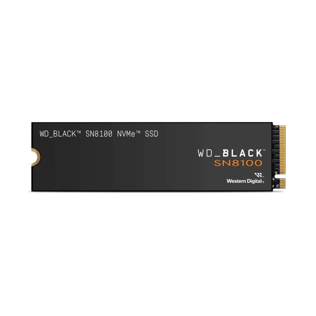 Disco Interno SSD WD Black SN8100 1TB M.2 2280 NVMe PCIe 5.0 14900Mb/s s/Disip