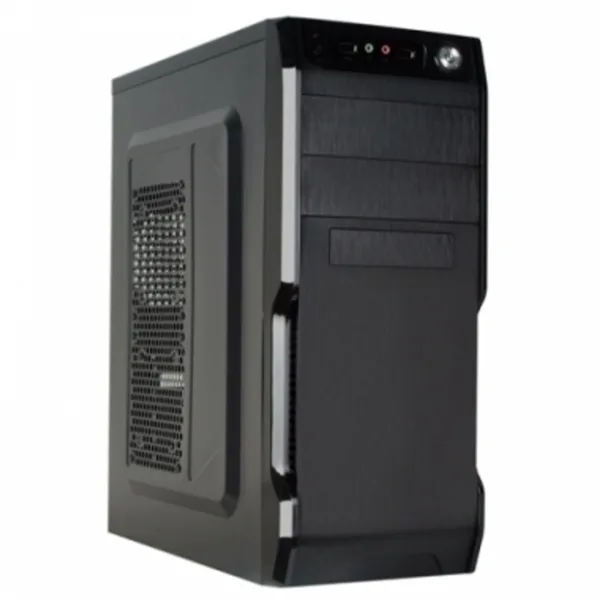 Gabinete CROMAX 2801 Kit Teclado Mouse Mid Tower C/Fuente 600W Black