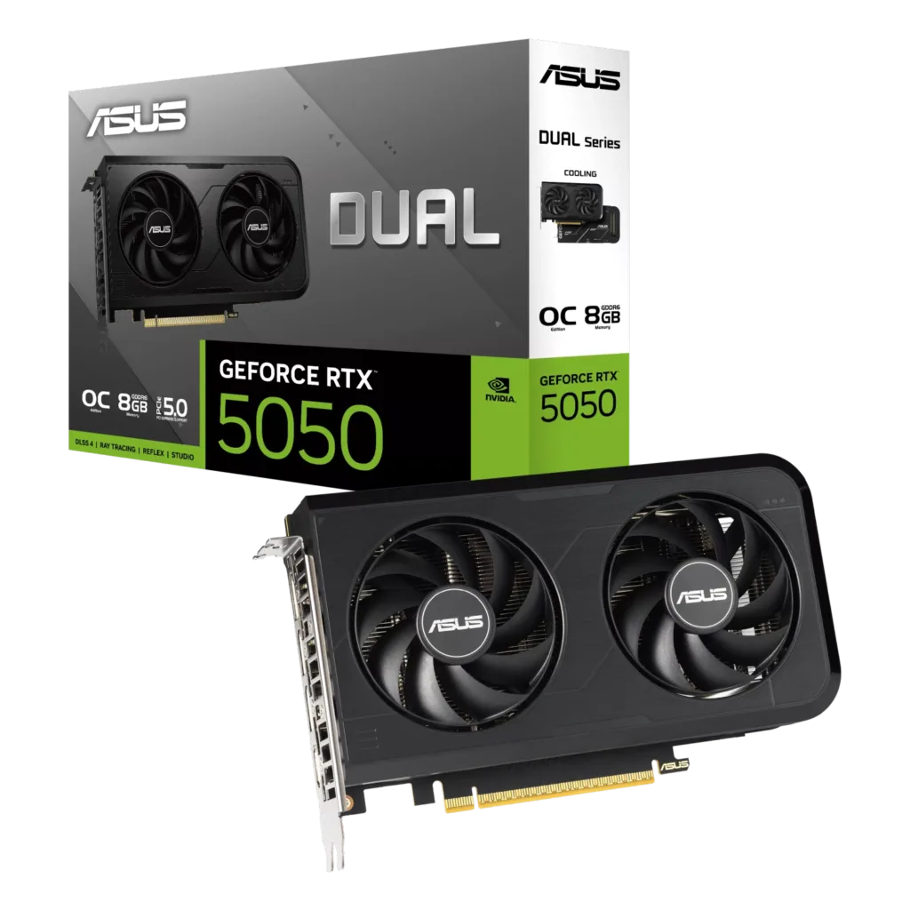 Placa de Video ASUS NVIDIA GeForce DUAL RTX5050 O8GB GDDR6