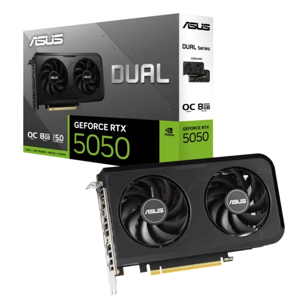 Placa de Video ASUS NVIDIA GeForce DUAL RTX5050 O8GB GDDR6