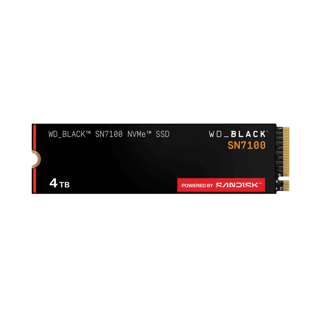 Disco Interno SSD WD Black SN7100 4TB M.2 2280 NVMe PCIe 4.0 7000MB/S