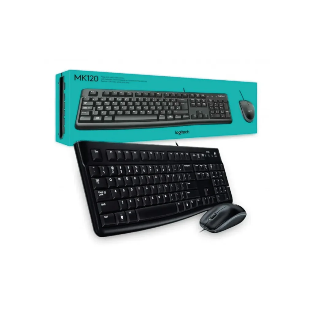 Combo Teclado y Mouse Logitech  MK120 Español