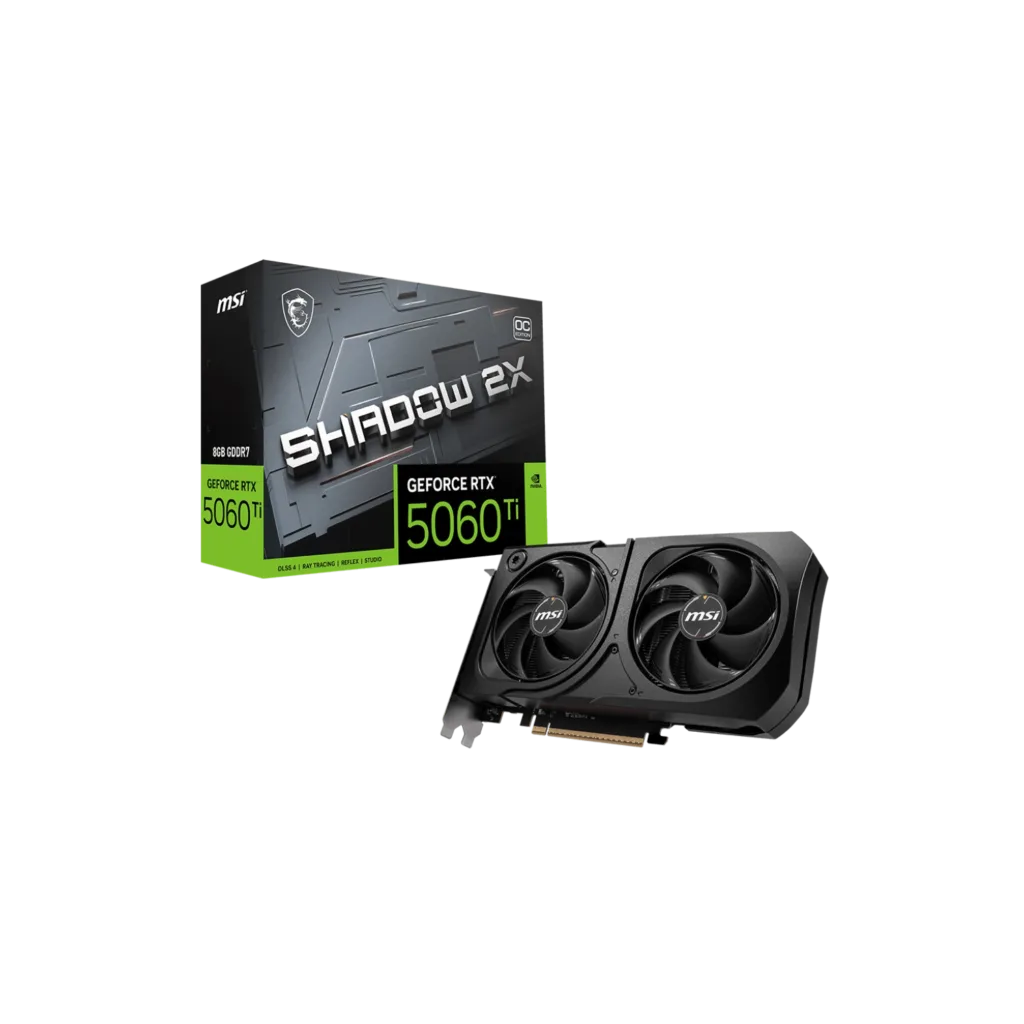 Placa de Video MSI NVIDIA GeForce RTX 5060 Ti 8G SHADOW 2