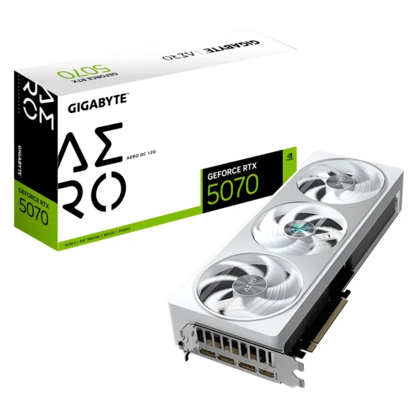 Placa de Video GIGABYTE NVIDIA GeForce RTX 5070 AERO OC 12G