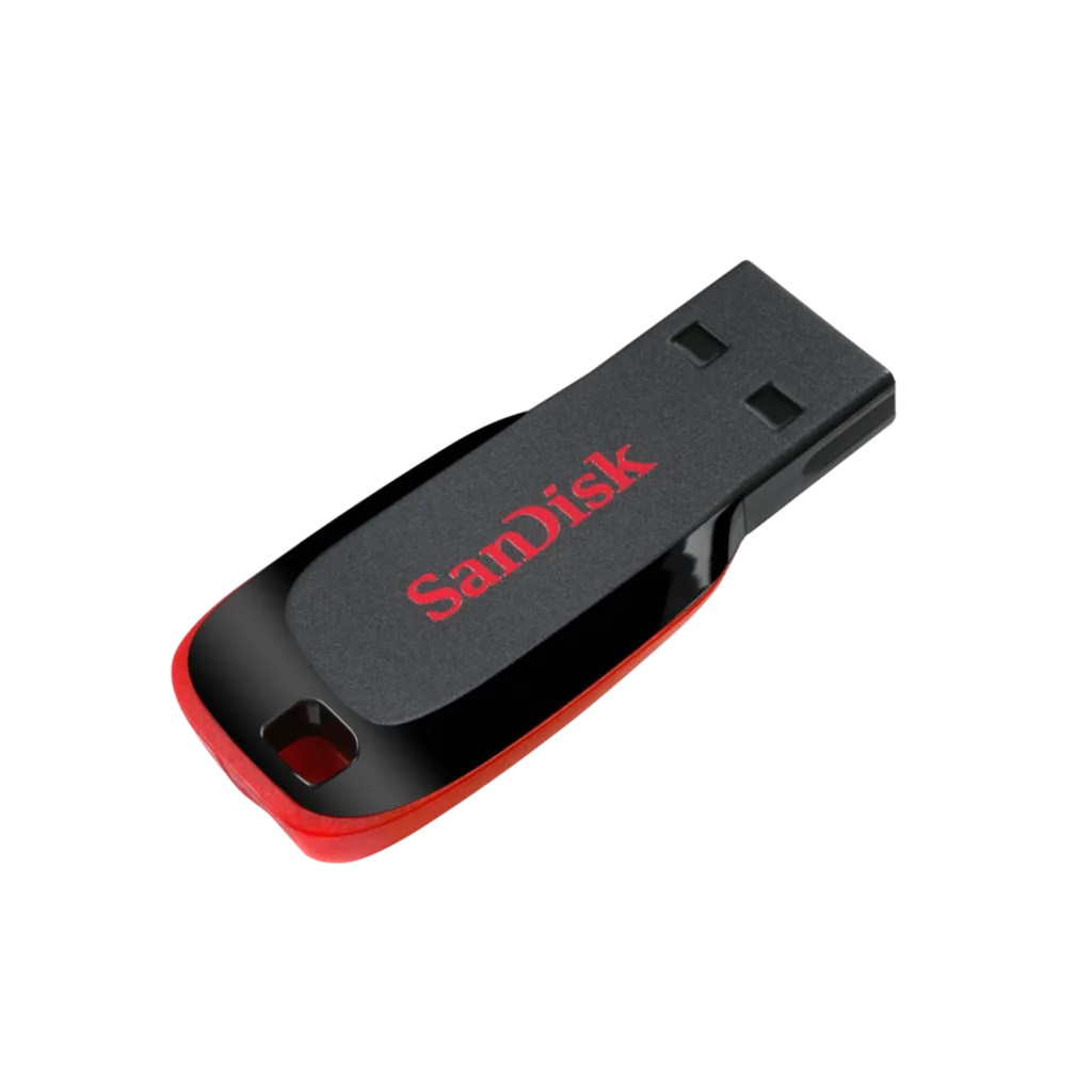 Pen Drive SANDISK Cruzer Blade 128GB USB 2.0 Tipo A Negro