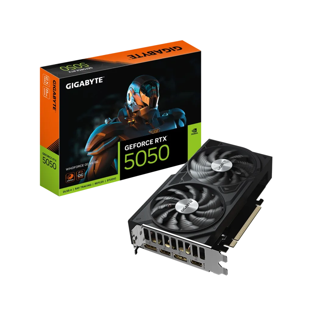 Placa de Video GIGABYTE NVIDIA GeForce RTX 5050 WINDFORCE OC V2 8G