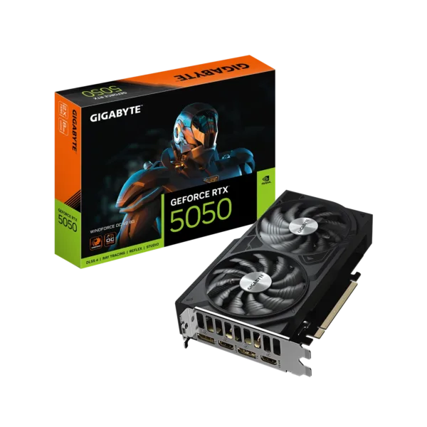 Placa de Video GIGABYTE NVIDIA GeForce RTX 5050 WINDFORCE OC V2 8G