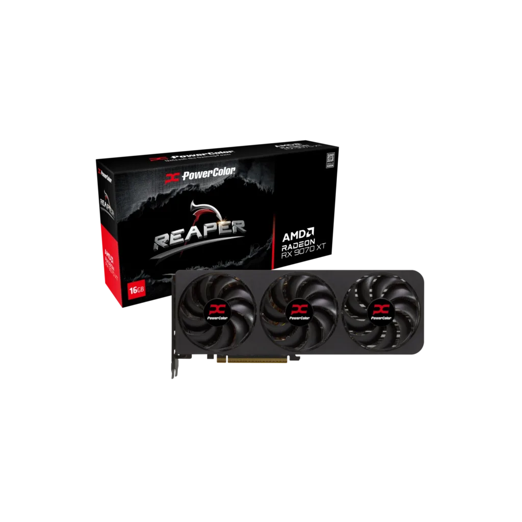 Placa de Video Powercolor Reaper AMD Radeon RX 9070 XT 16GB GDDR6