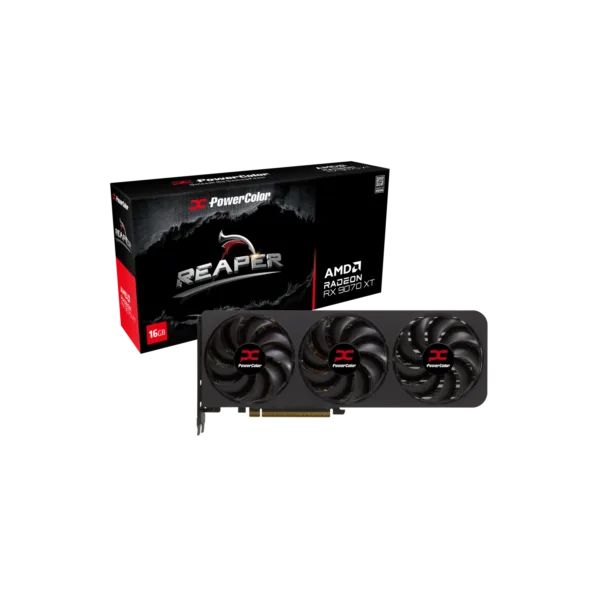 Placa de Video Powercolor Reaper AMD Radeon RX 9070 XT 16GB GDDR6