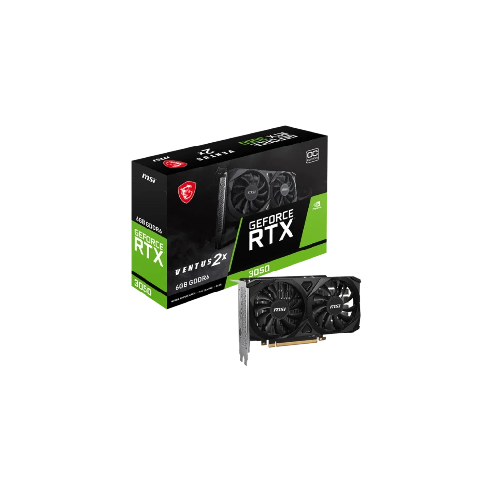 Placa de Video MSI NVIDIA  RTX 3050 VENTUS 6G OC