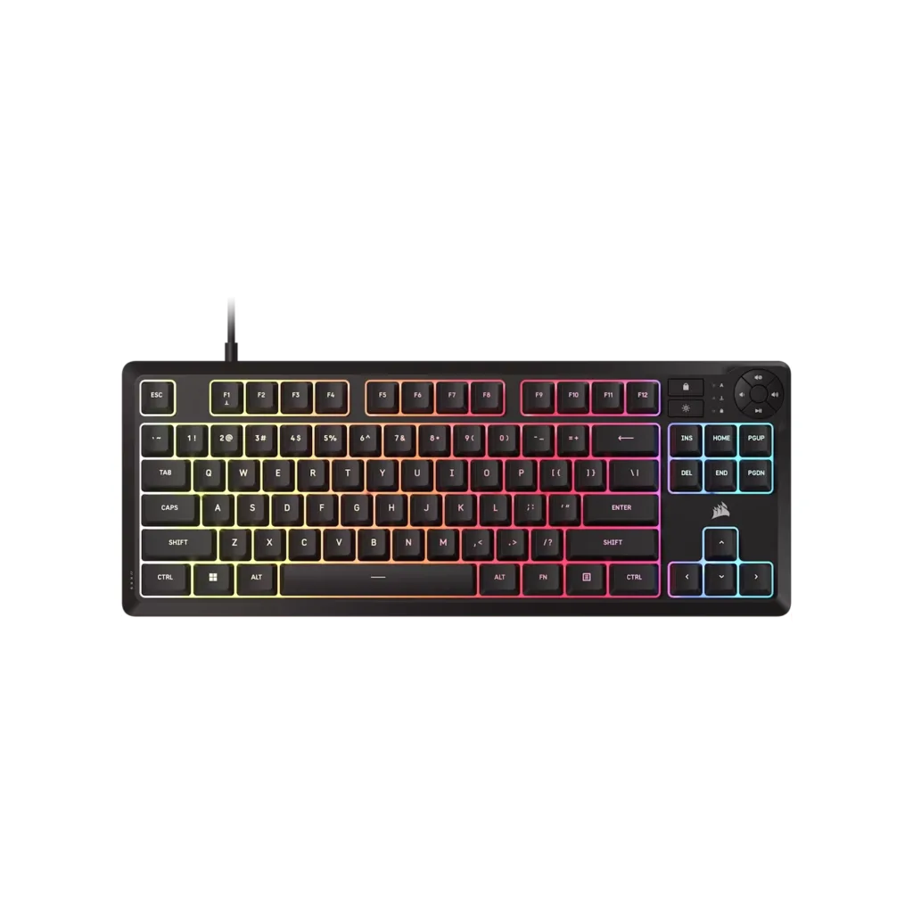 Teclado gamer CORSAIR K55 Core TKL RGB cableado