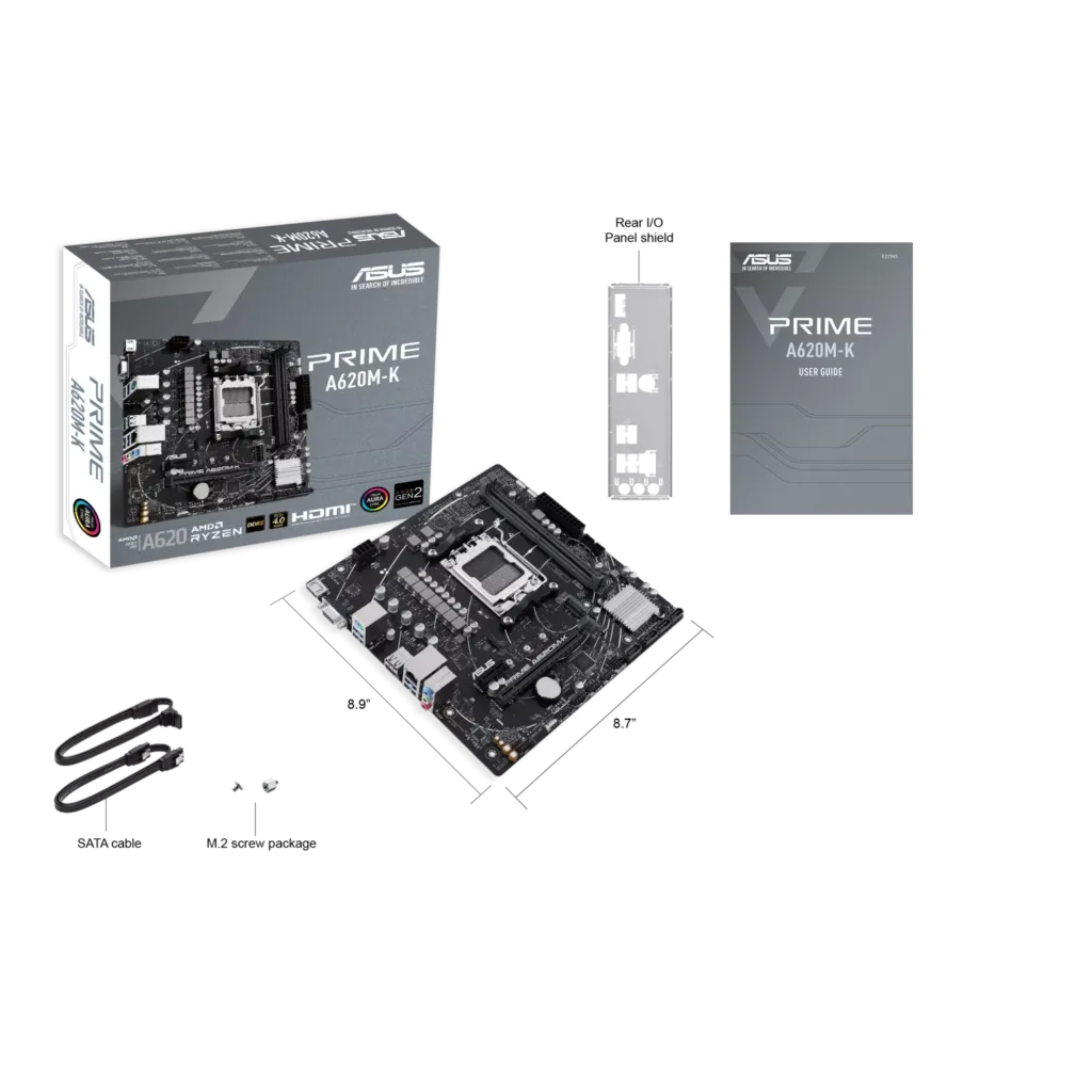 Motherboard ASUS PRIME A620M-K AM5 DDR5