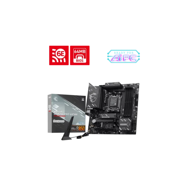 Motherboard MSI B850M GAMING PRO WIFI6E AM5 DDR5