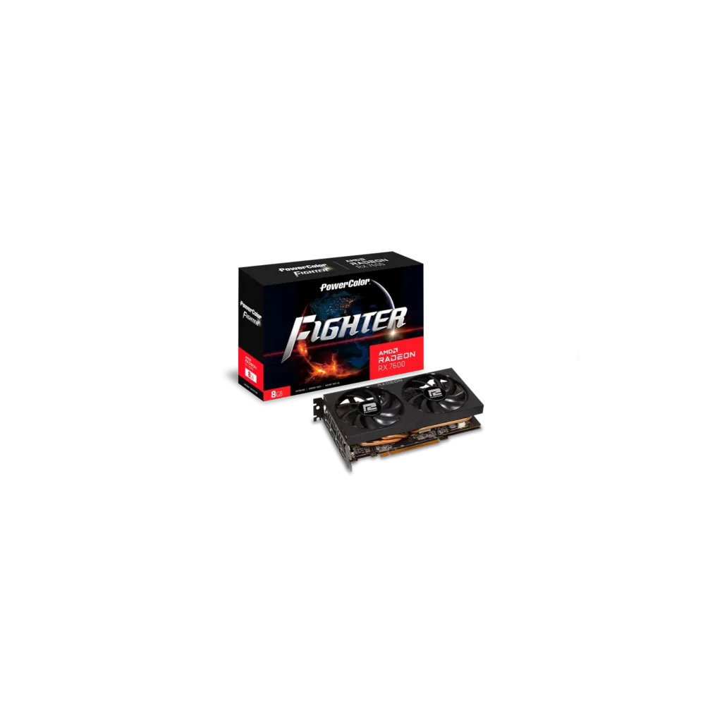 Placa de Video PowerColor Fighter  AMD Radeo RX 7600 8GB GDDR6