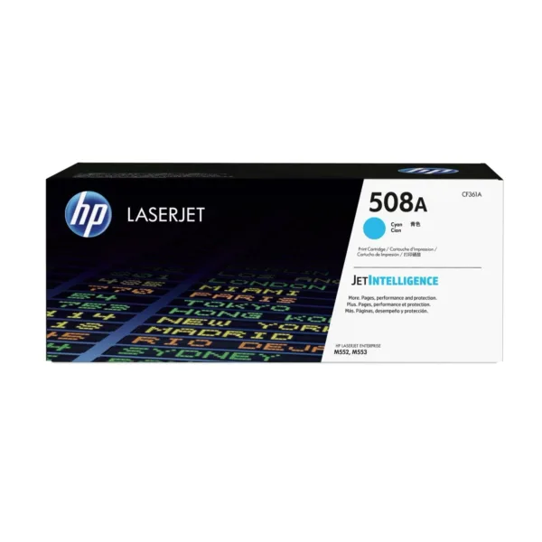 Cartucho de toner 508A Cian LaserJet