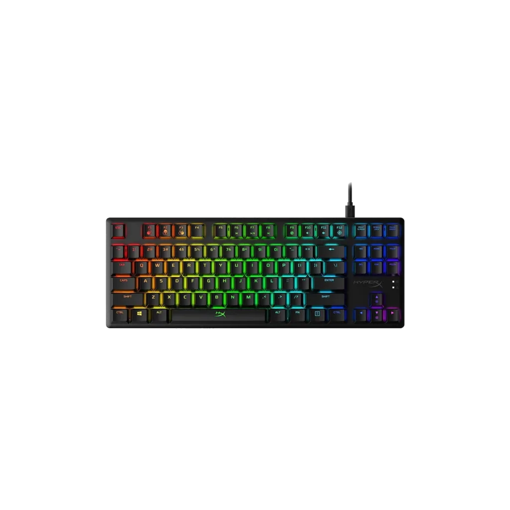 Teclado c/Cable HYPERX Alloy Origins Core Red US Negro