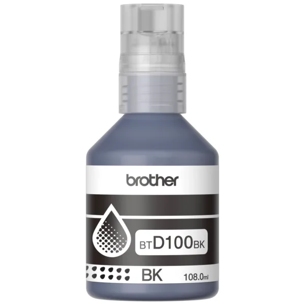 Botella de tinta Brother BTD100 Color Negro