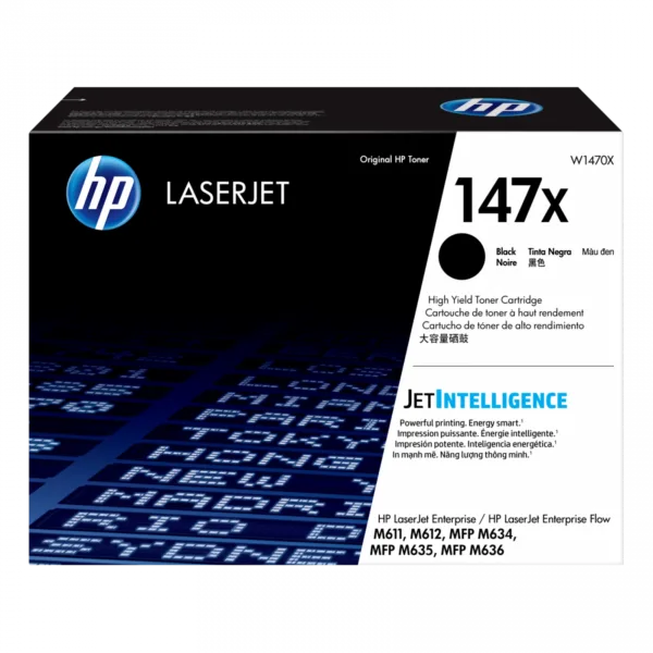 Cartucho de tóner original HP LaserJet 147X,negro