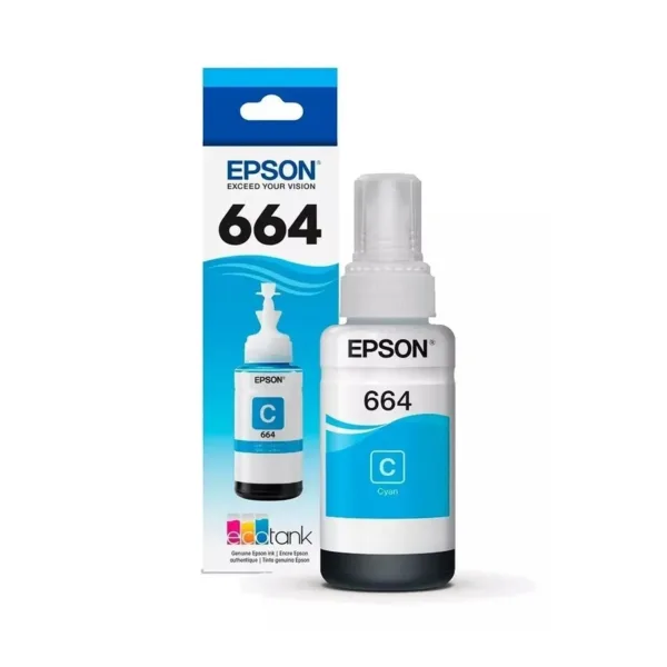 Botella de Tinta EPSON 664 Cian