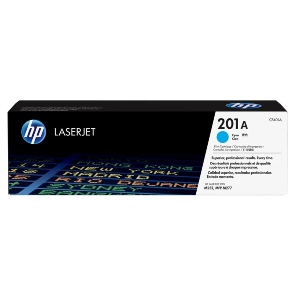 Tóner HP 201A Cian