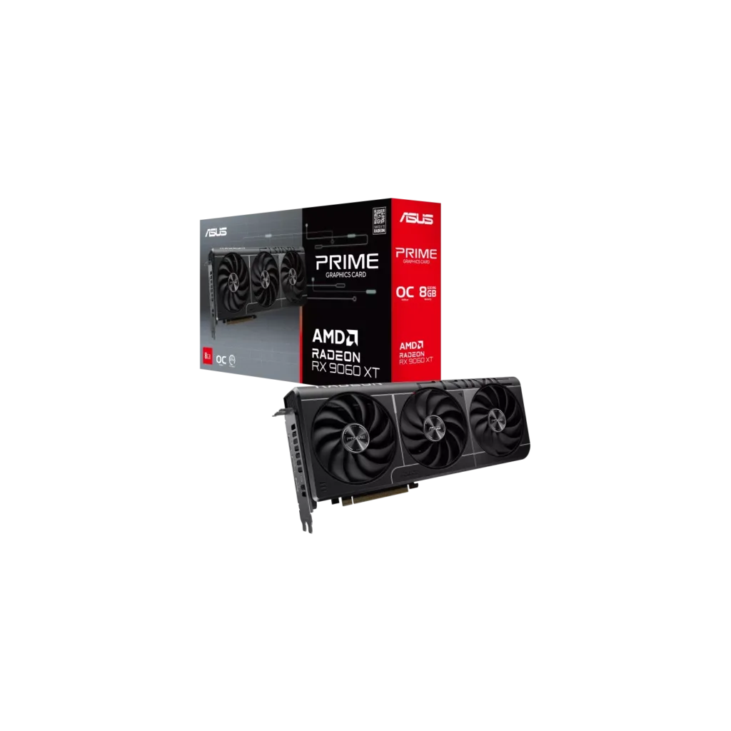 Placa de Video ASUS AMD Radeon PRIME RX9060XT O8GB GDDR6