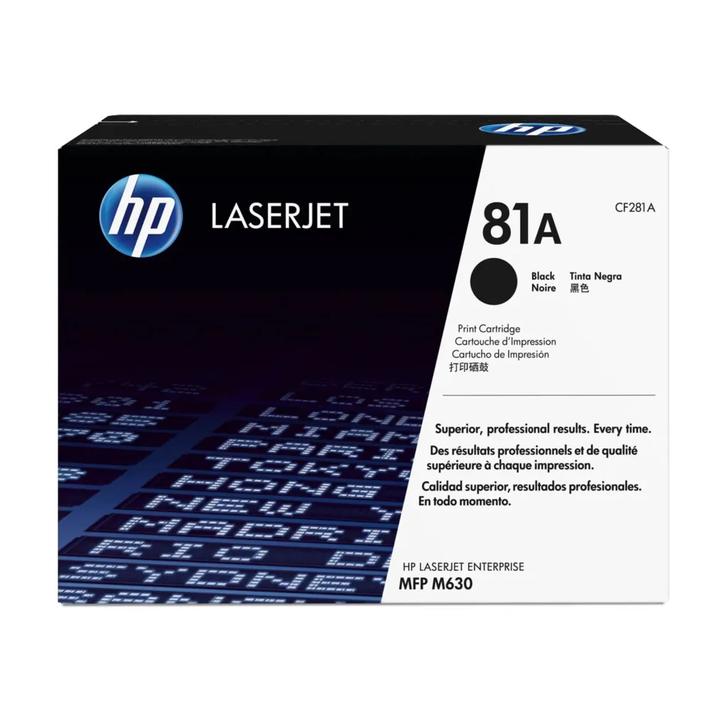 Tóner HP 81A Negro