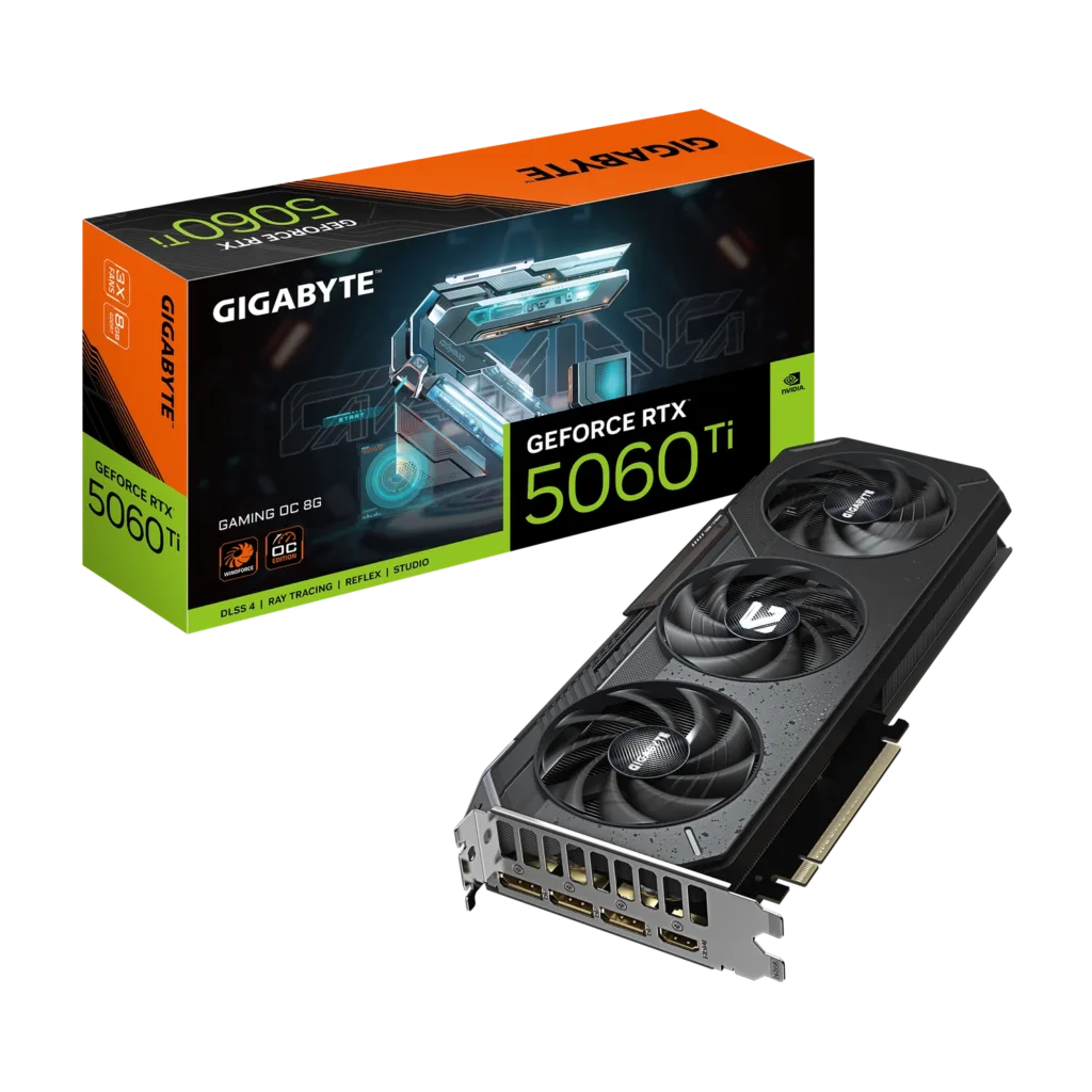Placa de Video GIGABYTE NVIDIA GeForce RTX 5060 Ti GAMING OC 8G