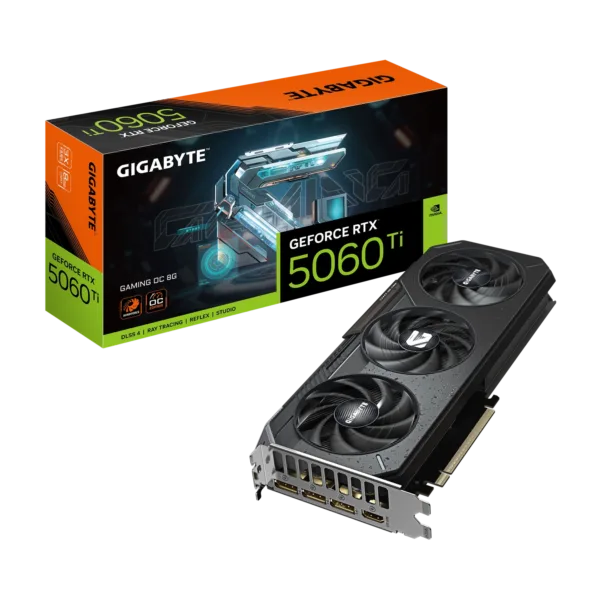Placa de Video GIGABYTE NVIDIA GeForce RTX 5060 Ti GAMING OC 8G