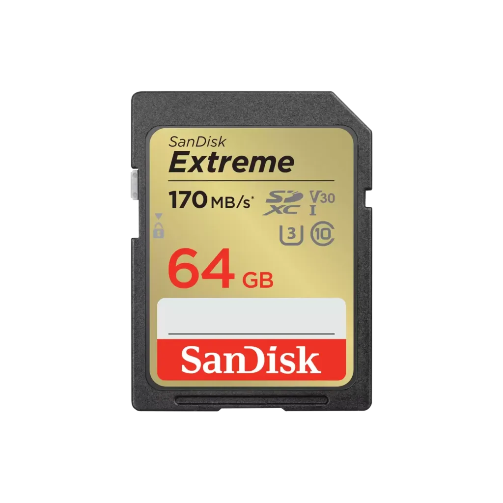 Tarjeta SD Sandisk Extreme 64GB UHS-I 180MB/s 4K