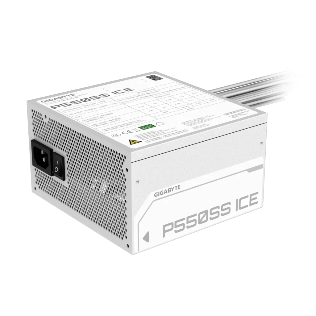 Fuente GIGABYTE P550S 550W 80 PLUS Silver Blanca