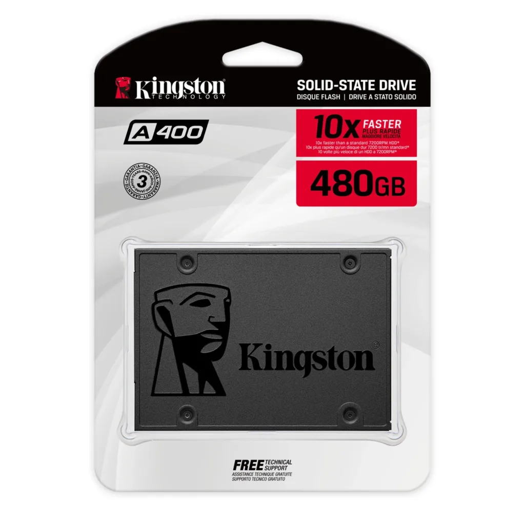 Disco Interno SSD KINGSTON A400 480GB 2.5" SATA 3.0  500MB/s