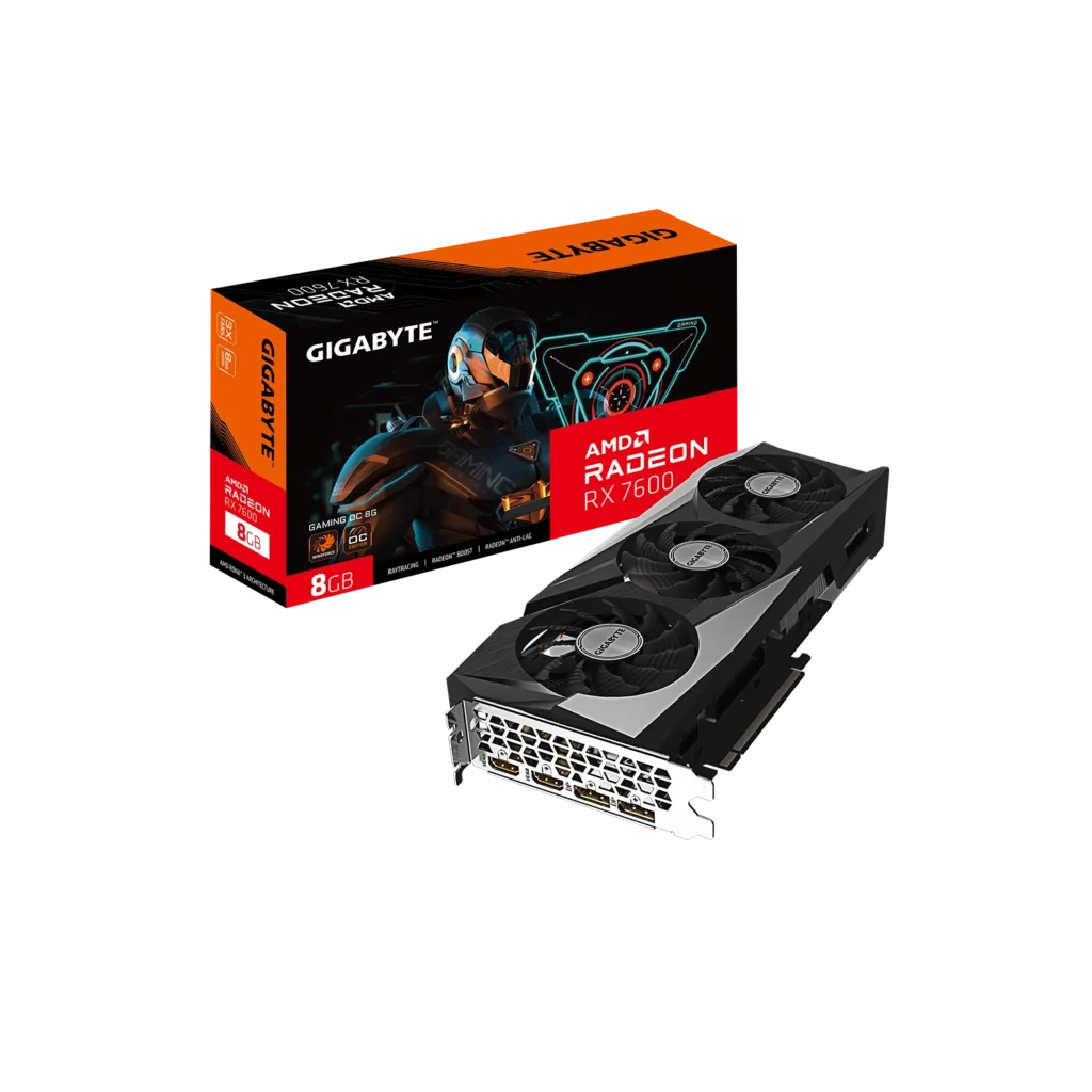Placa de Video GIGABYTE AMD Radeon RX 7600 GAMING OC 8G