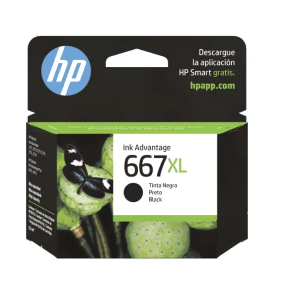 3YM81AL HP 667XL Black Ink Cartridge (2497)