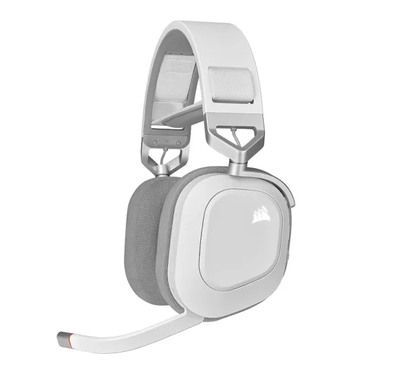 Auricular Corsair HS80 RGB Wireless Spatial Audio White (5208)